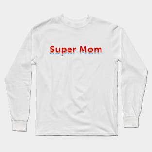 Super Mom Retro Long Sleeve T-Shirt